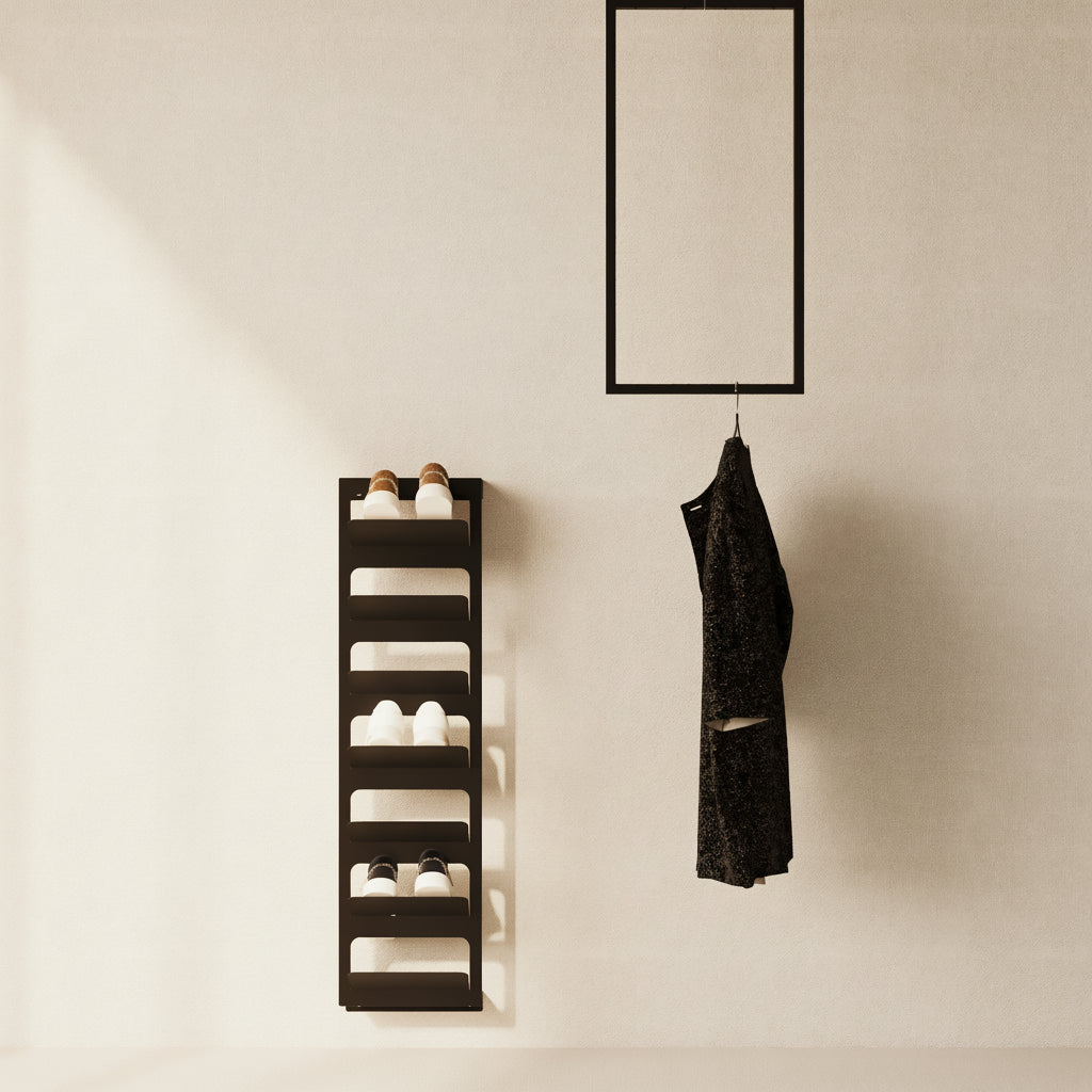 Set SOLE și WINDOW - hol organizat fără aglomerare vizuală, metal rezistent vopsit electrostatic, perfect pentru spații limitate
