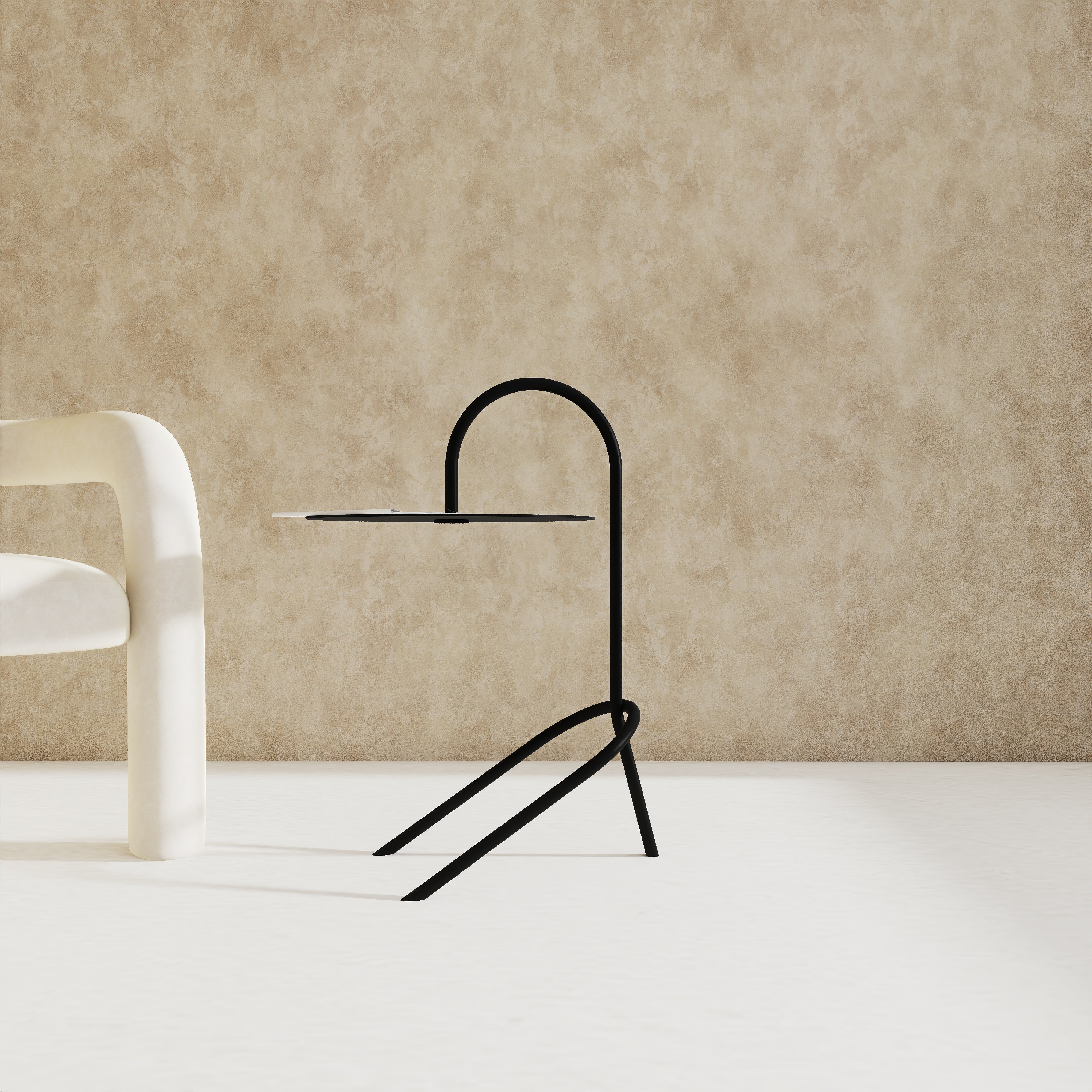 Măsuță TALER 2 în living modern minimalist, mobilier contemporan